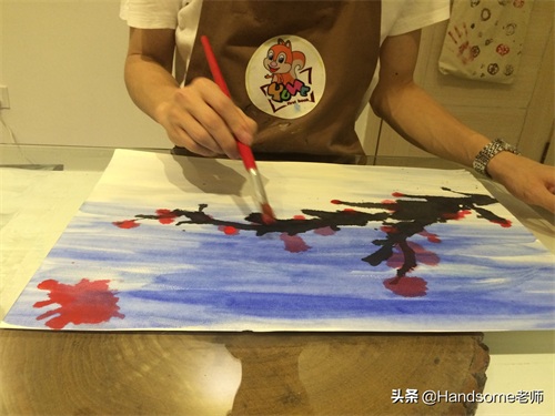 儿童创意美术:吹画-树真好