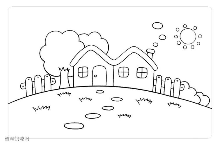 简单全面风景简笔画（简笔画各种风景大全）(8)
