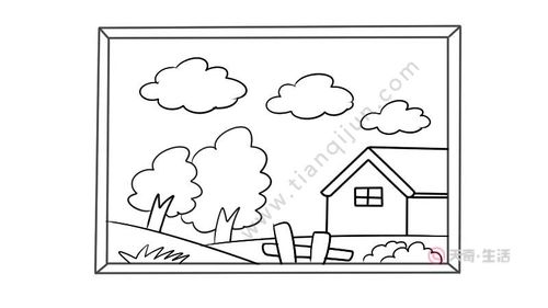 简单全面风景简笔画（简笔画各种风景大全）(9)