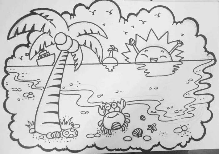 简单全面风景简笔画（简笔画各种风景大全）(3)