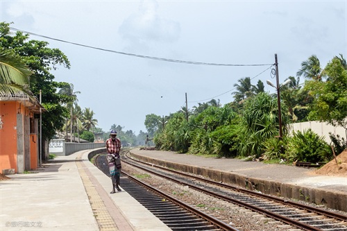 实拍斯里兰卡海上小火车，行驶中的火车没有门开着窗，有咖喱味道